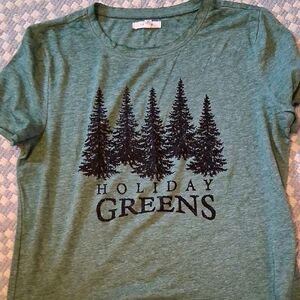 Maurices Festive Green Holiday Tee